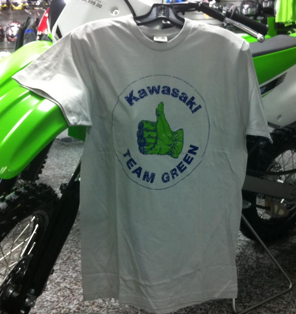 kawasaki green t shirt